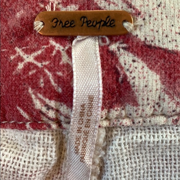 New Free People Cut offs shorts cotton floral - Picture 12 of 14